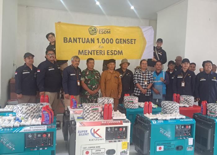 Seluruh Bantuan 1.000 Genset dari Kementerian ESDM Telah Tiba dan Beroperasi di Aceh