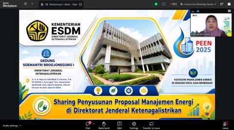 Ditjen Ketenagalistrikan Bagikan Praktik Baik Penerapan Manajemen Energi