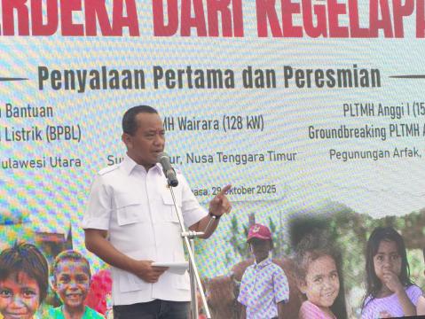 Merdeka dari Kegelapan! Menteri ESDM Resmikan Tiga Proyek Kelistrikan Strategis