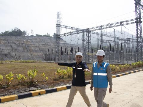Kunjungan PLTS Terapung Cirata