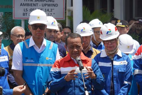 Kunjungi SPKLU Pelabuhan Merak, Menteri ESDM Pastikan Pasokan Listrik Banten Periode RAFI 2025 Aman