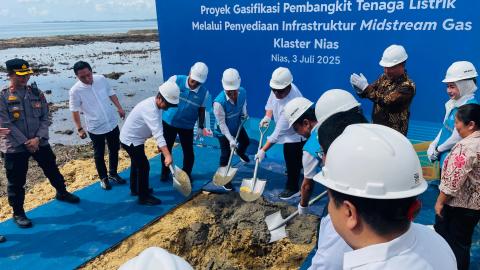 Percepat Transisi Energi, Gasifikasi Klaster Nias Mulai Dibangun