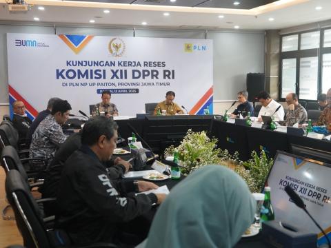 Kunjungan Kerja Reses Komisi XII DPR RI di PLN NP UP Paiton
