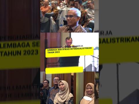 Penghargaan Kinerja Lembaga Sertifikasi Ketenagalistrikan 2023